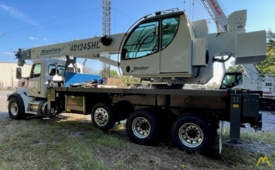 Manitex 40-ton TC40124SHL 40-ton Boom Truck Crane on Peterbilt 567 3