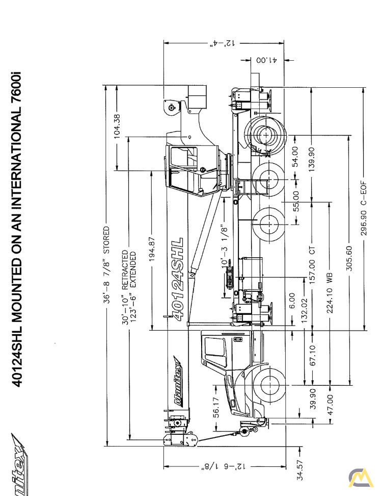 Manitex 40124SHL 40-Ton Boom Truck Crane 10