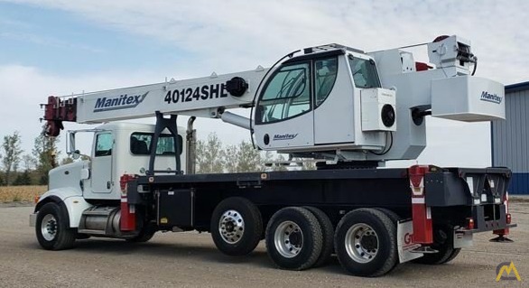 Manitex 40124SHL 40-ton Boom Truck Crane on Peterbilt 567 1