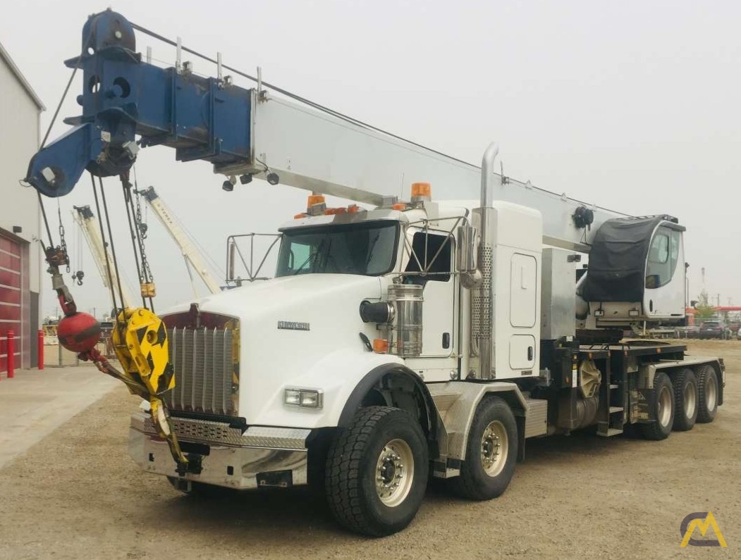 Manitex 45110T 45-Ton Boom Truck Crane on Kenworth T800 0
