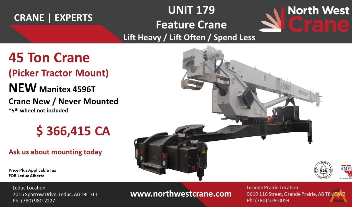 Manitex 4596T 45-Ton Boom Truck Crane 0