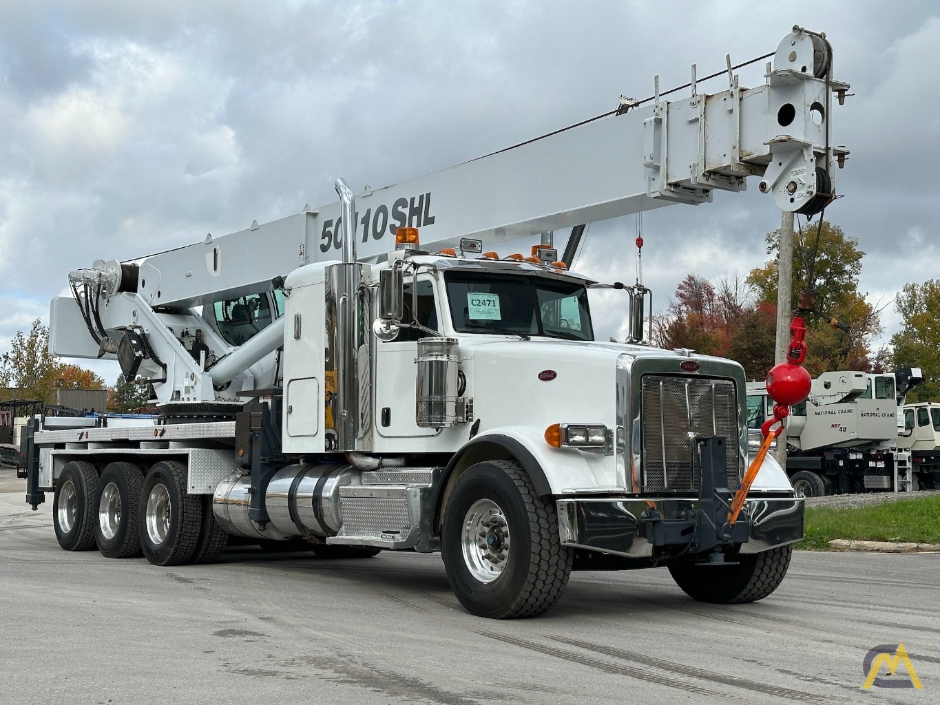 Manitex 50110SHL Boom Truck Crane on Peterbilt 367 1