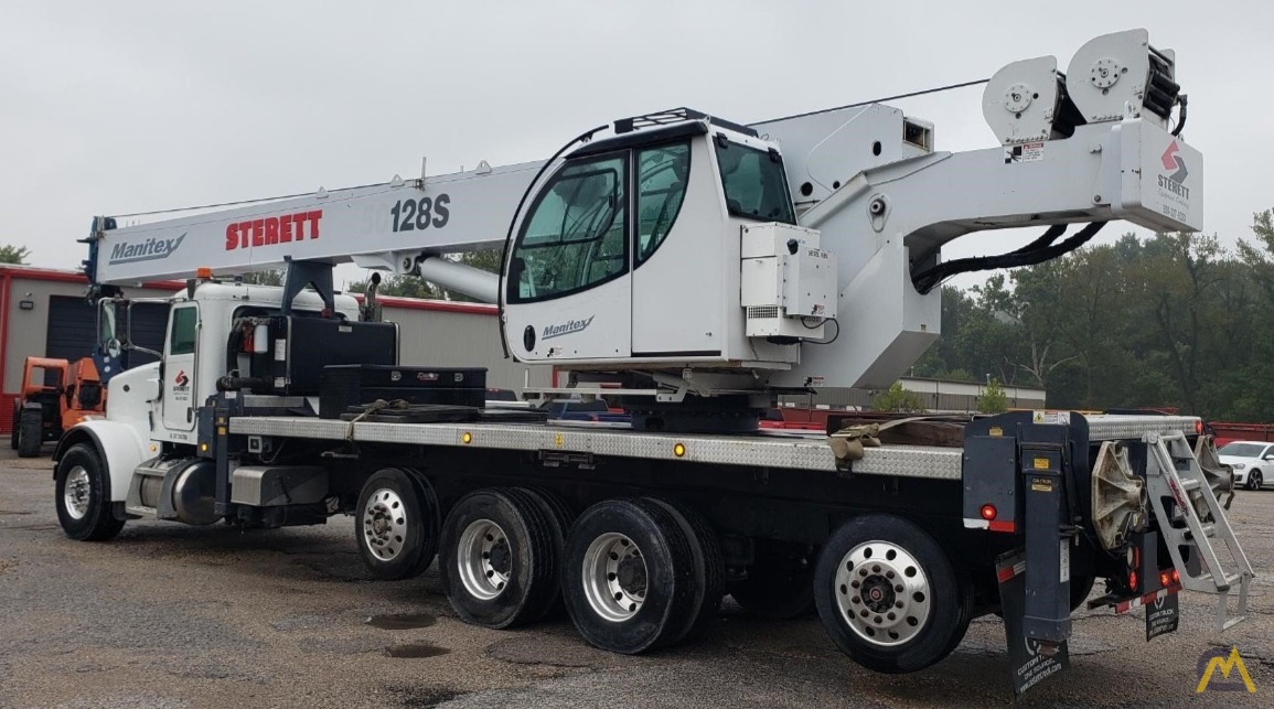 Manitex 50128S 50-ton Boom Truck Crane on Peterbilt 365 0