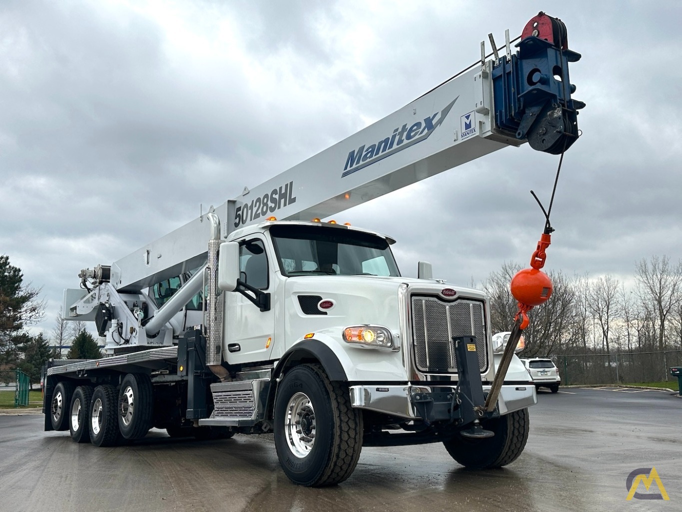 Manitex 50128SHL Boom Truck Crane on Peterbilt 567 For Sale