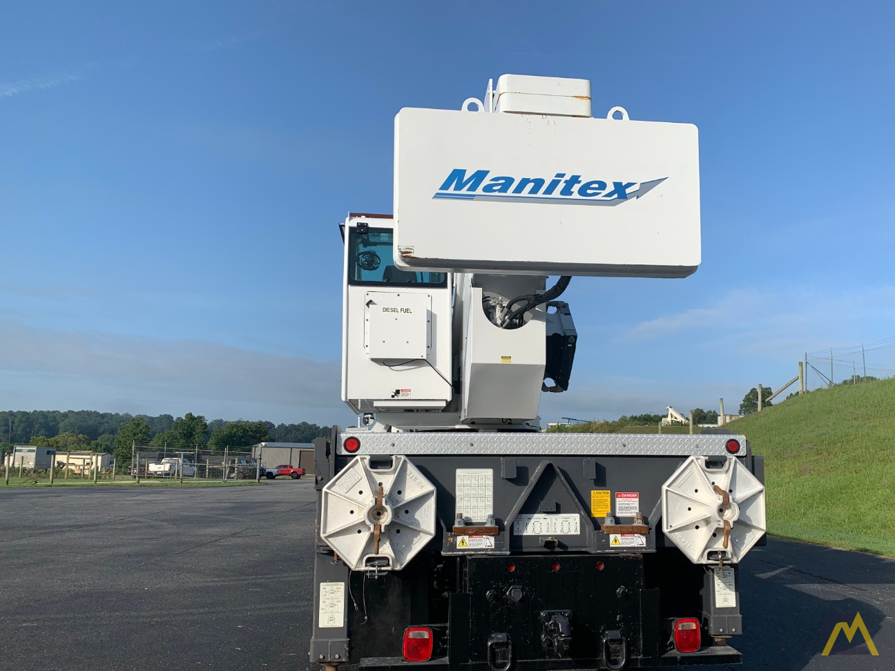 Manitex 50128SHL 50-ton Boom Truck Crane on Peterbilt 367 7