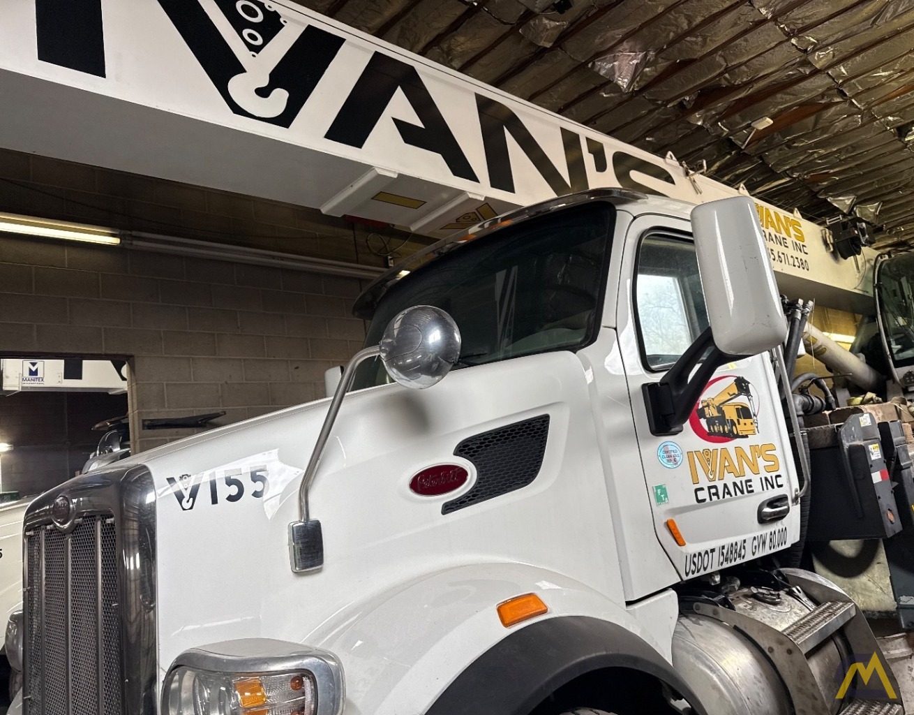 Manitex 50155SHL Boom Truck Crane on Peterbilt 567 2