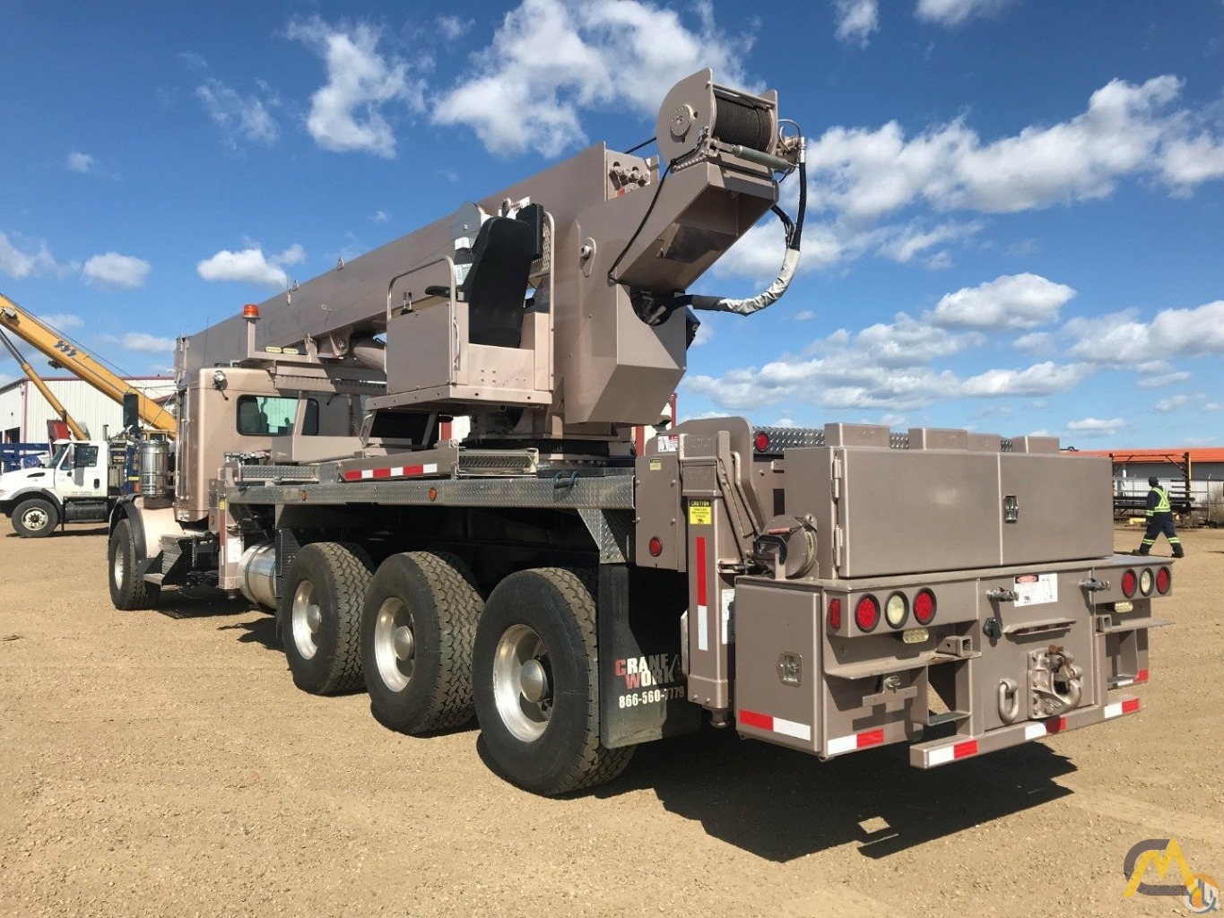Manitex 5084S Boom Truck Crane on Kenworth T800B Tridem 2