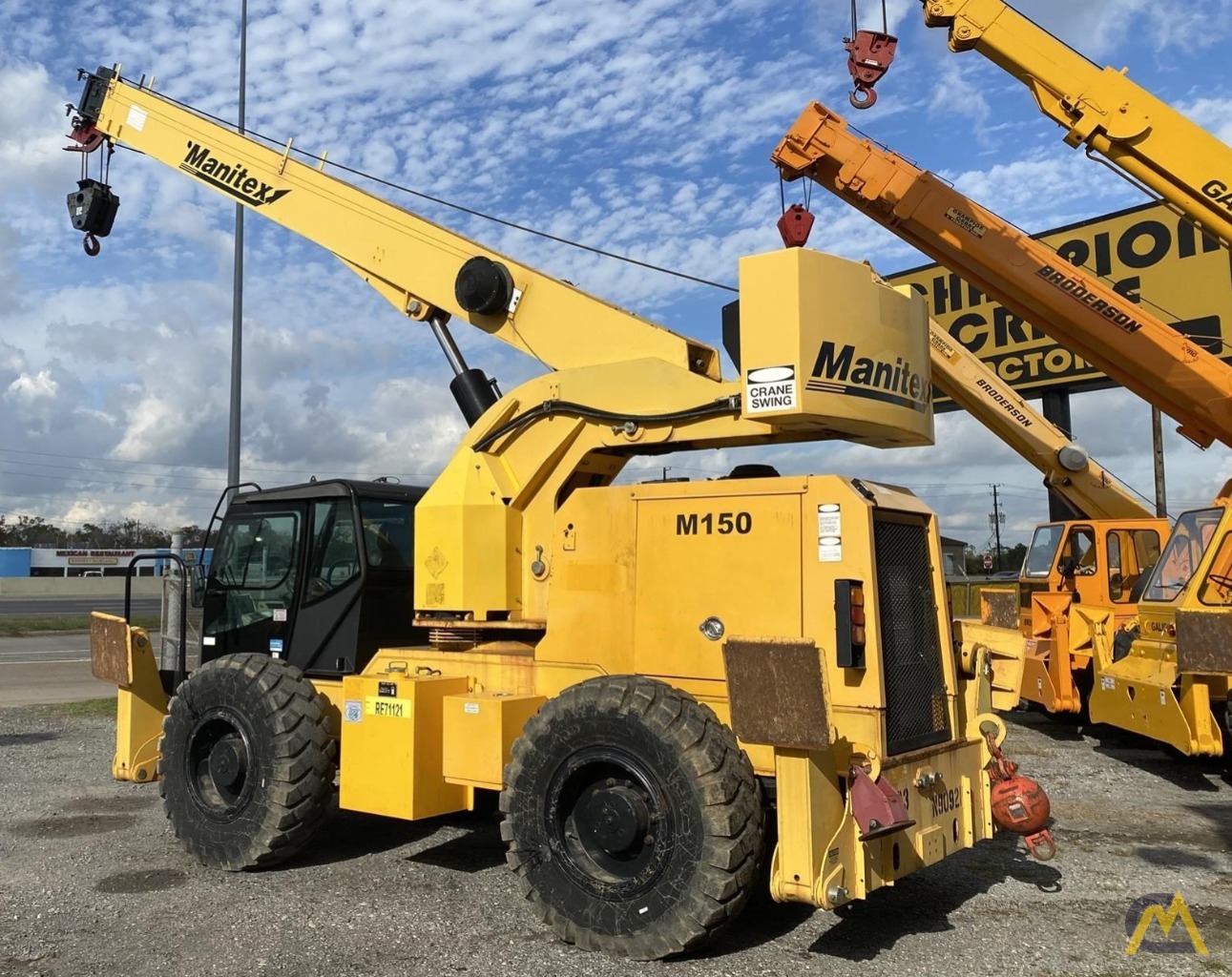 Manitex M150 15-ton Down Cab Rough Terrain Crane 1