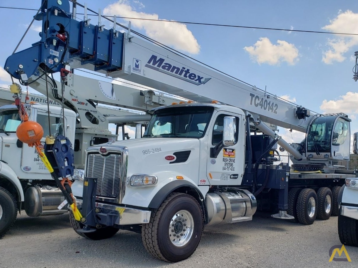 Manitex TC40142 Boom Truck Crane on Petebilt 567 0