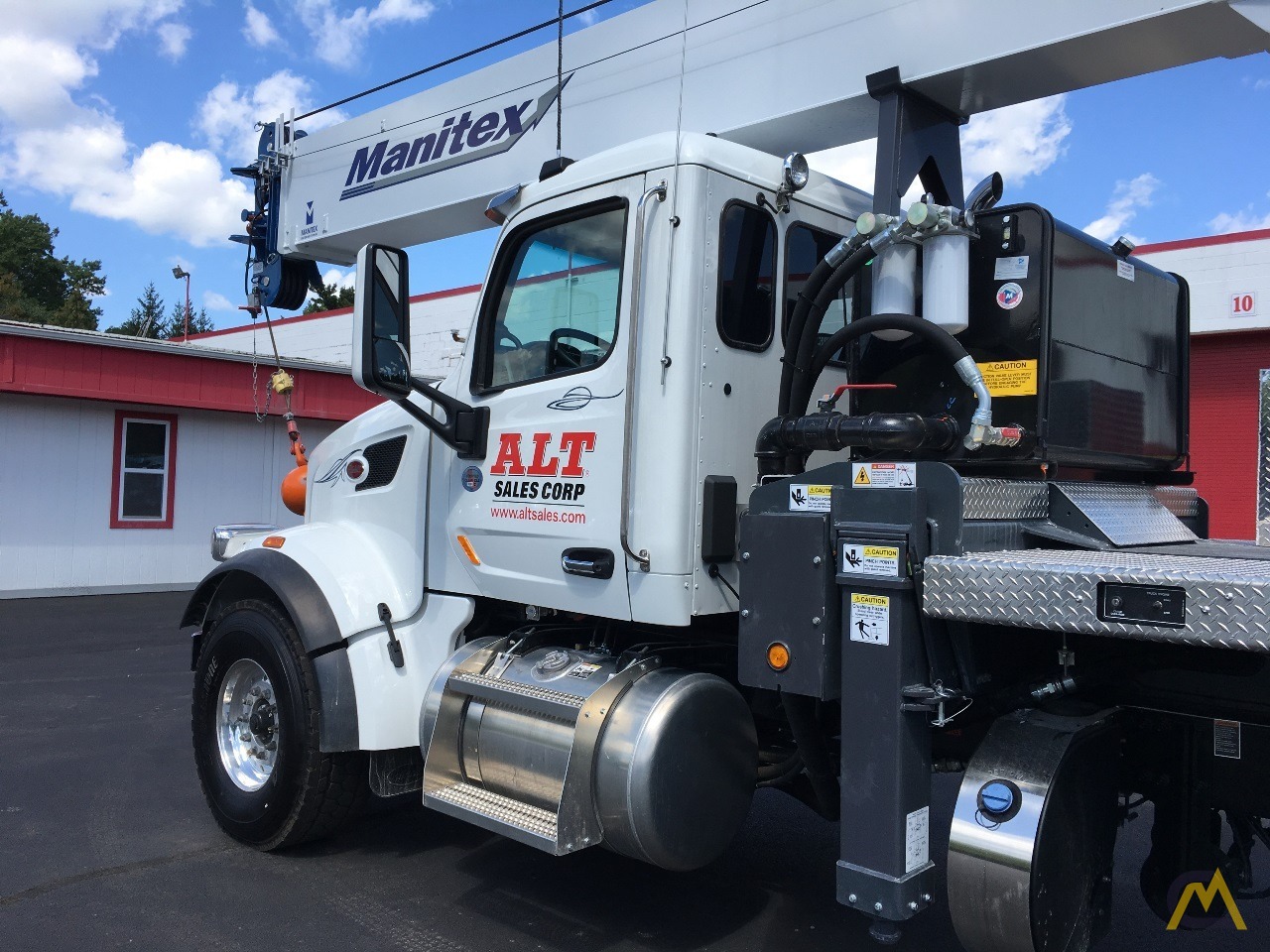 Manitex TC50128S Boom Truck Crane on Peterbilt 567 20