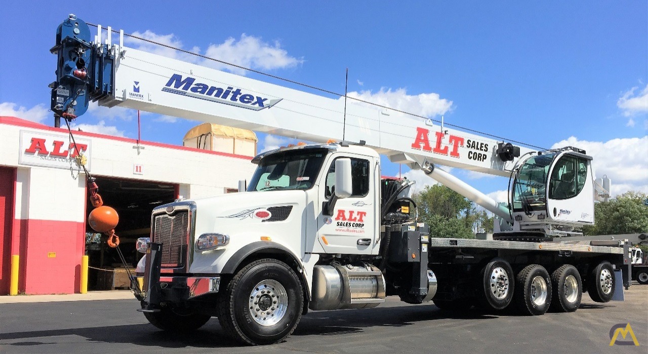 Manitex TC50128S Boom Truck Crane on Peterbilt 567