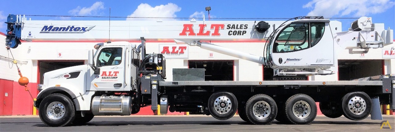Manitex TC50128S Boom Truck Crane on Peterbilt 567 9