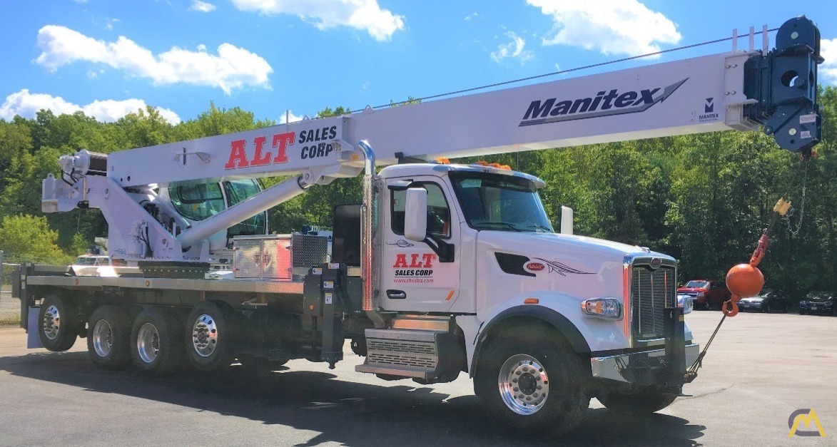 Manitex TC50128S Boom Truck Crane on Peterbilt 567 12