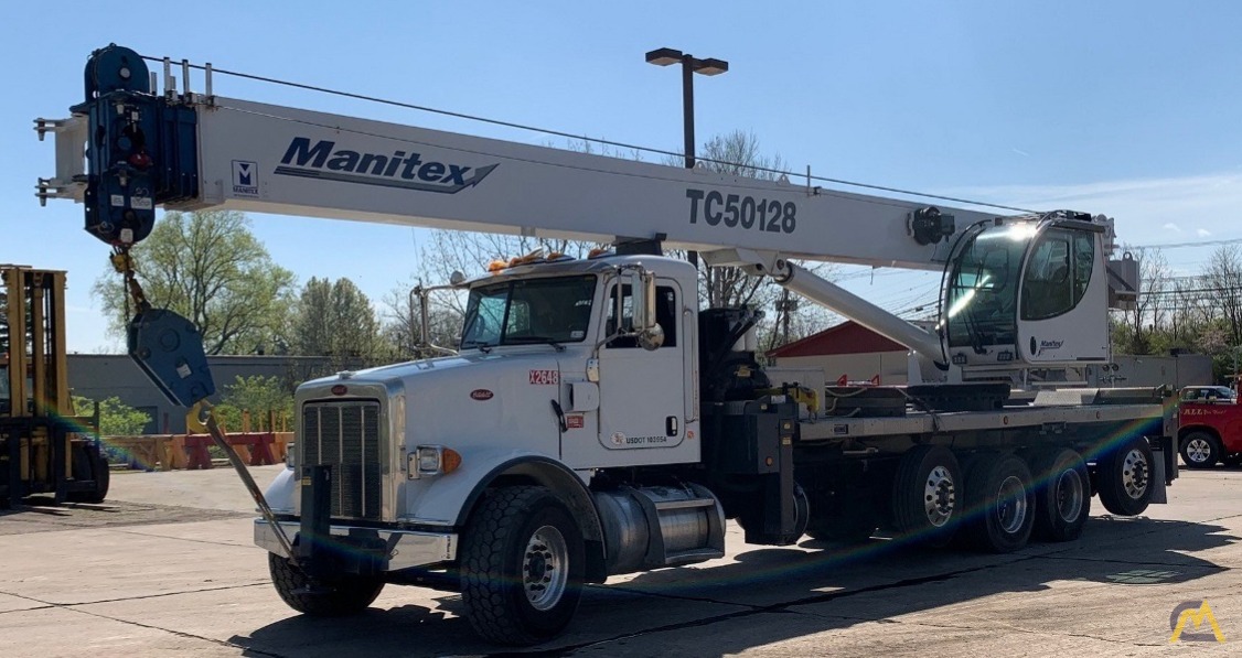 Manitex TC50128S Boom Truck Crane on Peterbilt 365