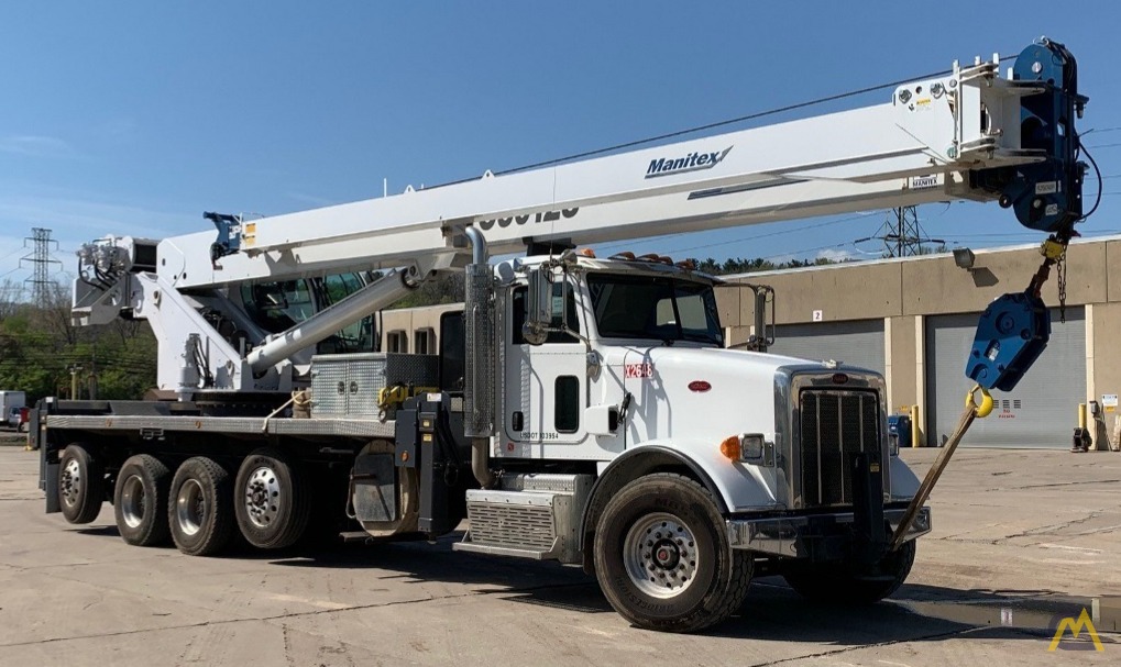 Manitex TC50128S Boom Truck Crane on Peterbilt 365 1