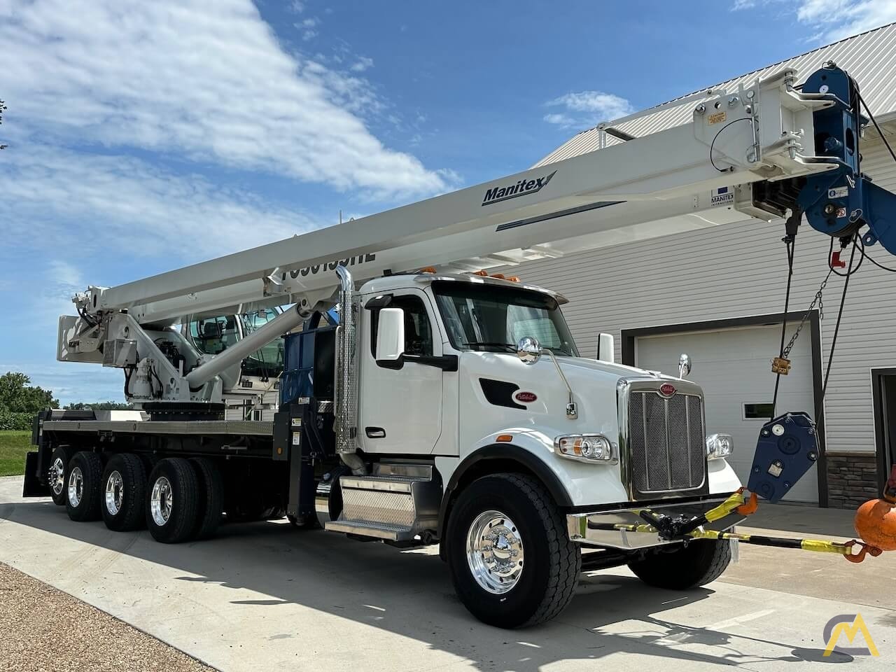 SOLD Manitex TC50155HL 50-Ton Boom Truck Crane on Peterbilt  2