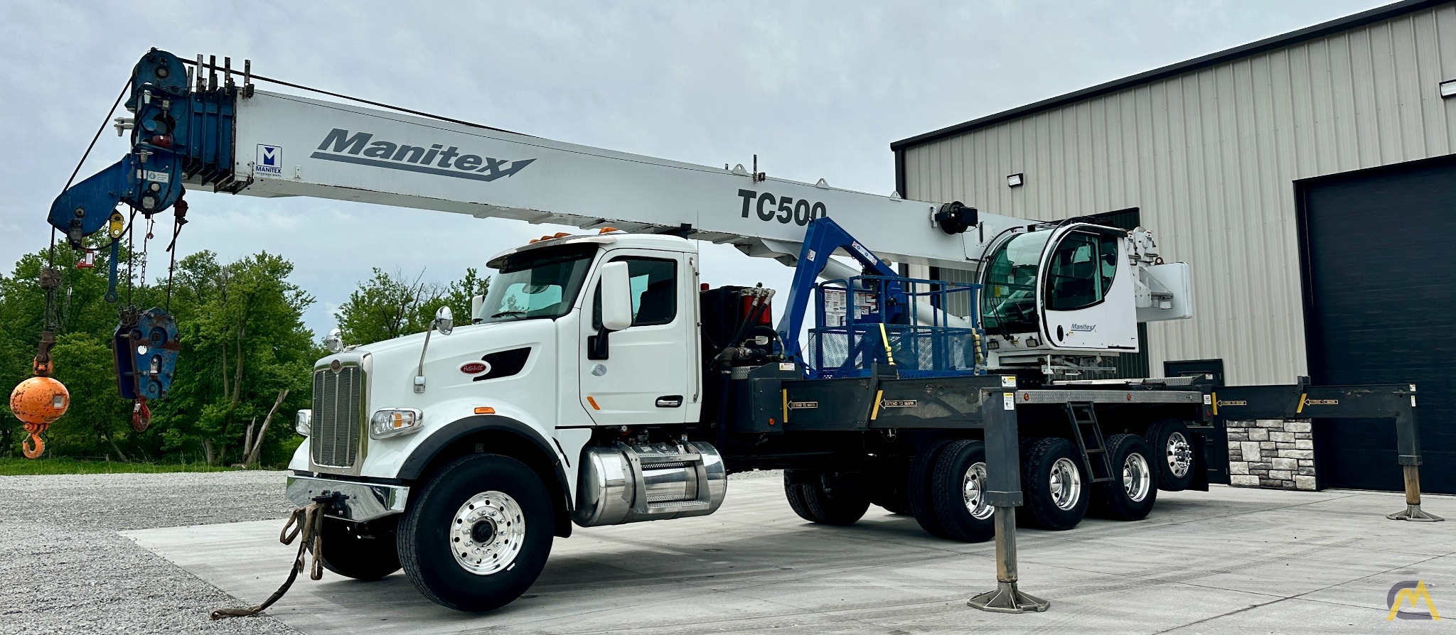 SOLD Manitex TC50155HL 50-Ton Boom Truck Crane on Peterbilt 567 0