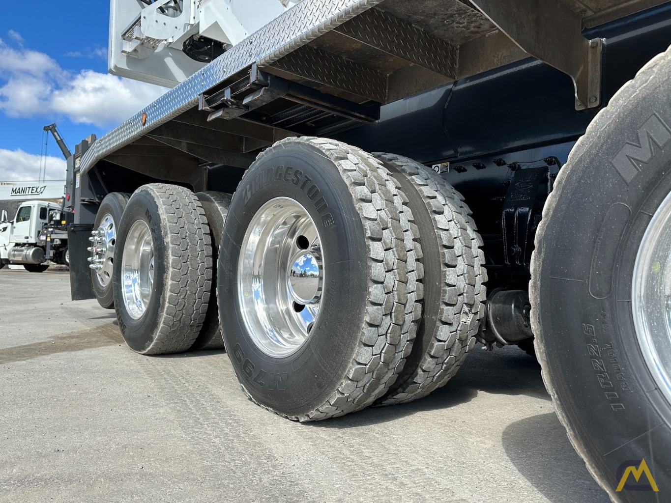 Manitex TC50155SHL Boom Truck Crane on Peterbilt 567 13