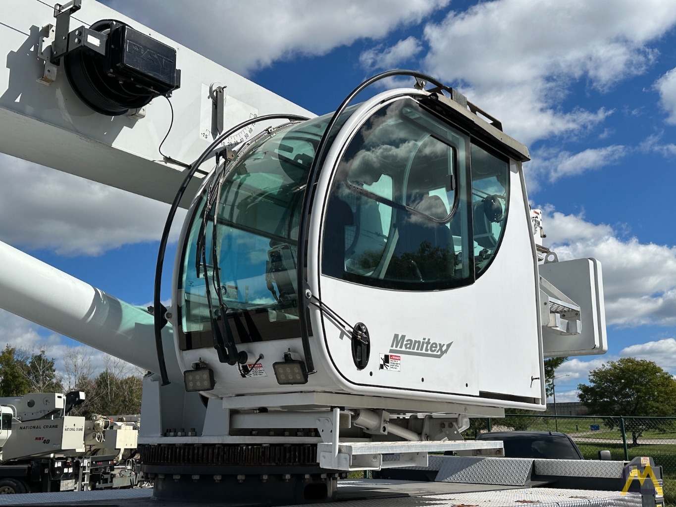 Manitex TC50155SHL Boom Truck Crane on Peterbilt 567 10