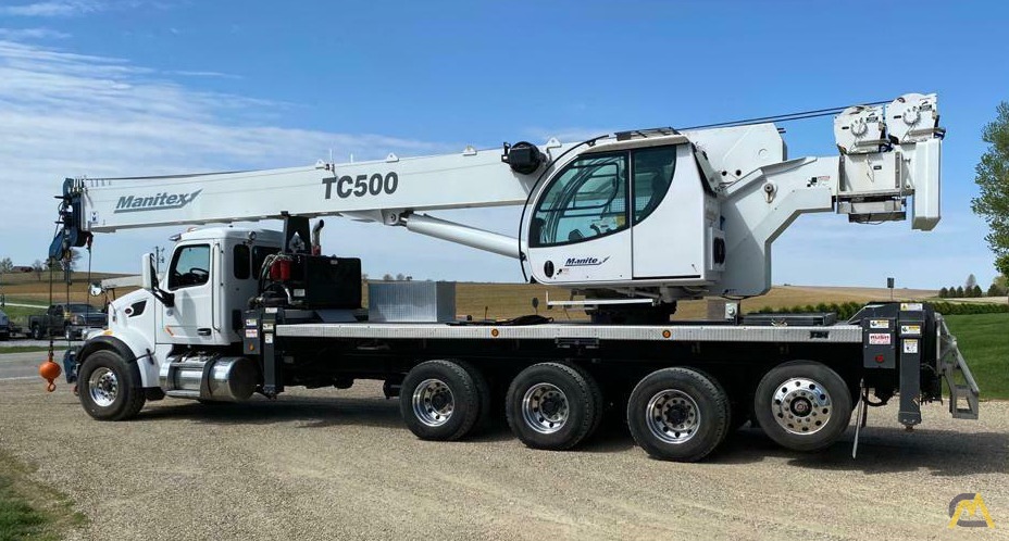 Manitex TC50155HL 50-Ton Boom Truck Crane on Peterbilt 567 5