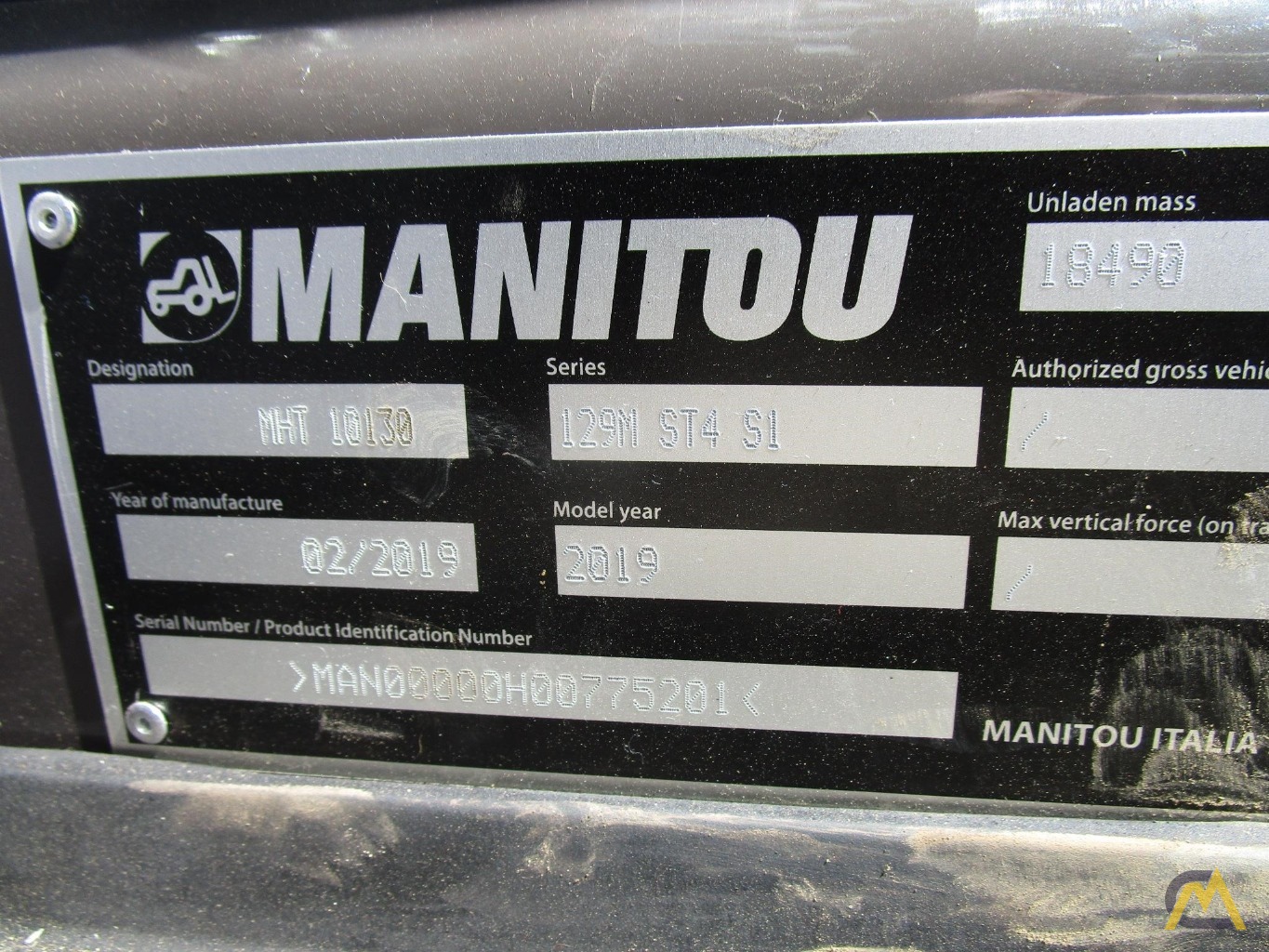 Manitou MHT 10130 14.00-ton Heavy Lift Telehandler 19