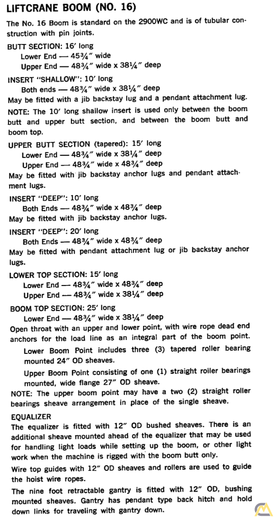 Manitowoc 151' of #16 Tubular Lattice Boom - CranesList ID: 1008 1