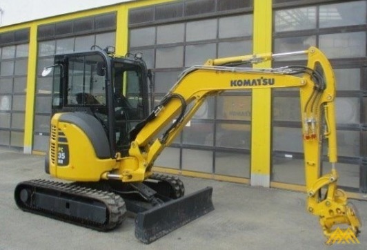 MINI EXCAVATOR KOMATSU PC35MR-3 - 2016 - 357H 0