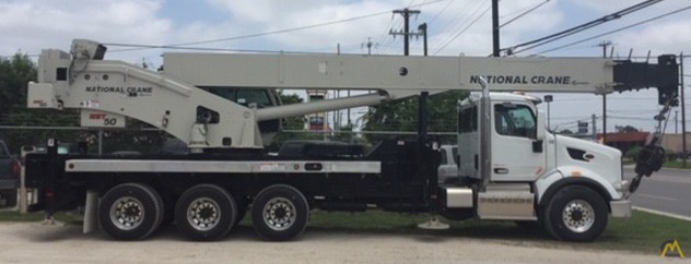 National NBT50-102 50-ton Boom Truck Crane on Peterbilt 567 0