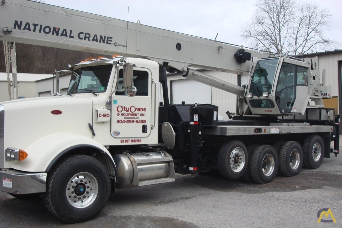 National NBT50 50-ton Boom Truck Crane on Peterbilt 365 8