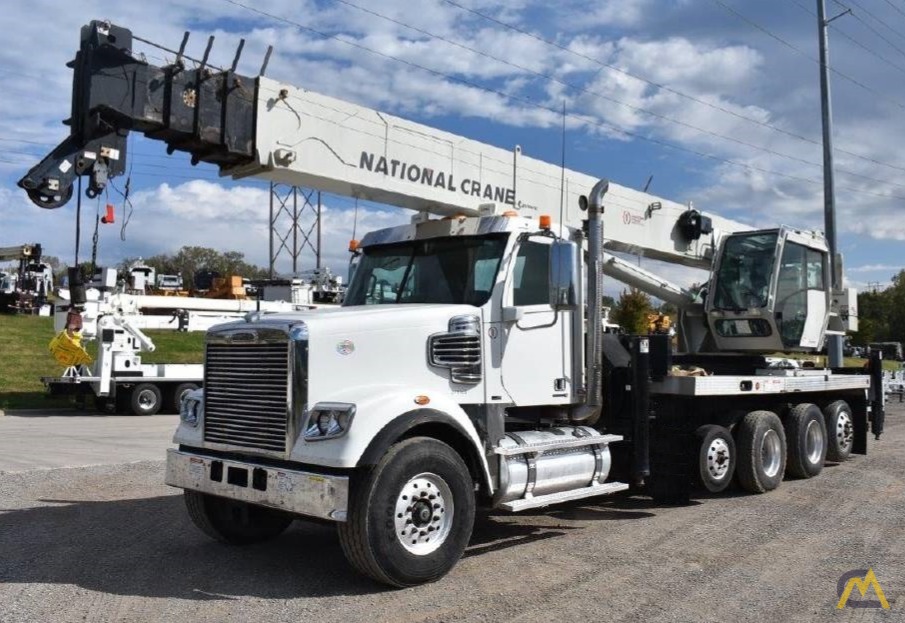 National NBT55-128 55-ton Boom Truck Crane on Freightliner Coronado 122SD 0