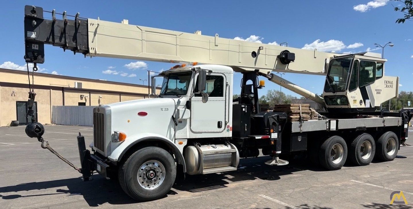 National Series 1800 / Model 18127 Boom Truck Crane on Peterbilt 367 5