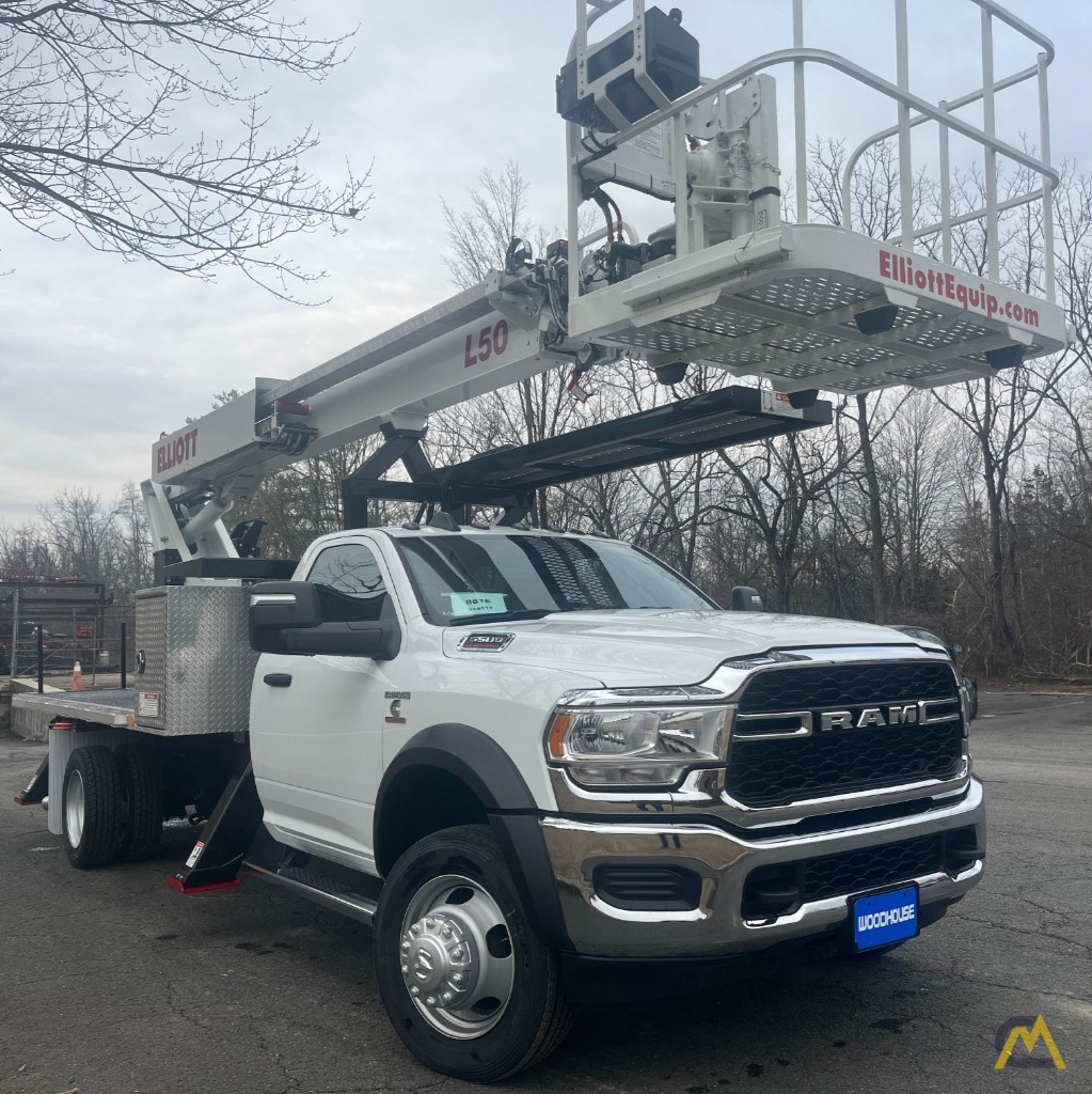 (2) NEW & In Stock Elliott L50 Aerial Work Platforms on Ram 5500 HD Chassis 5