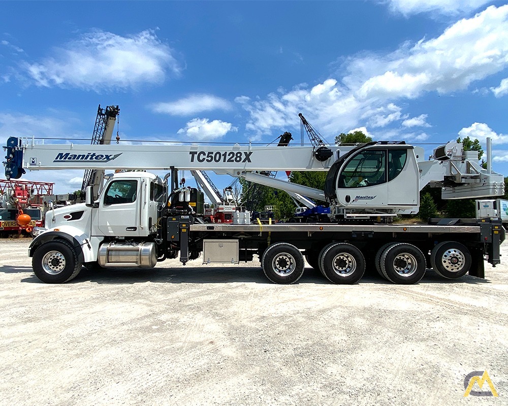 Manitex TC50128X  Boom Truck Crane on Peterbilt 567 5