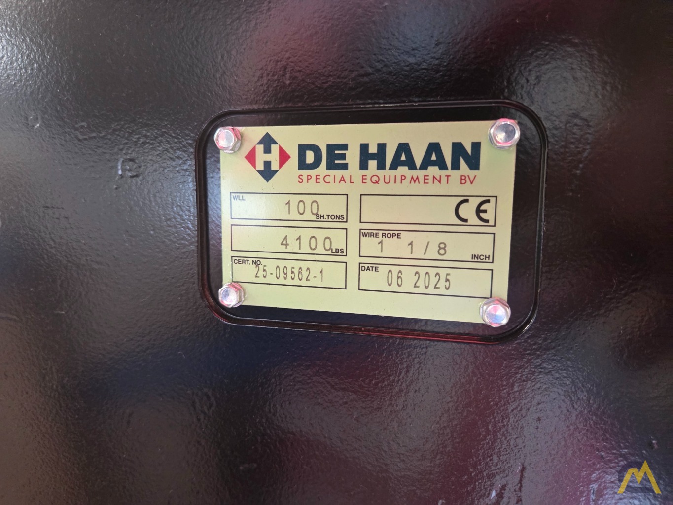 New 100 Ton De Haan Hook Block 1