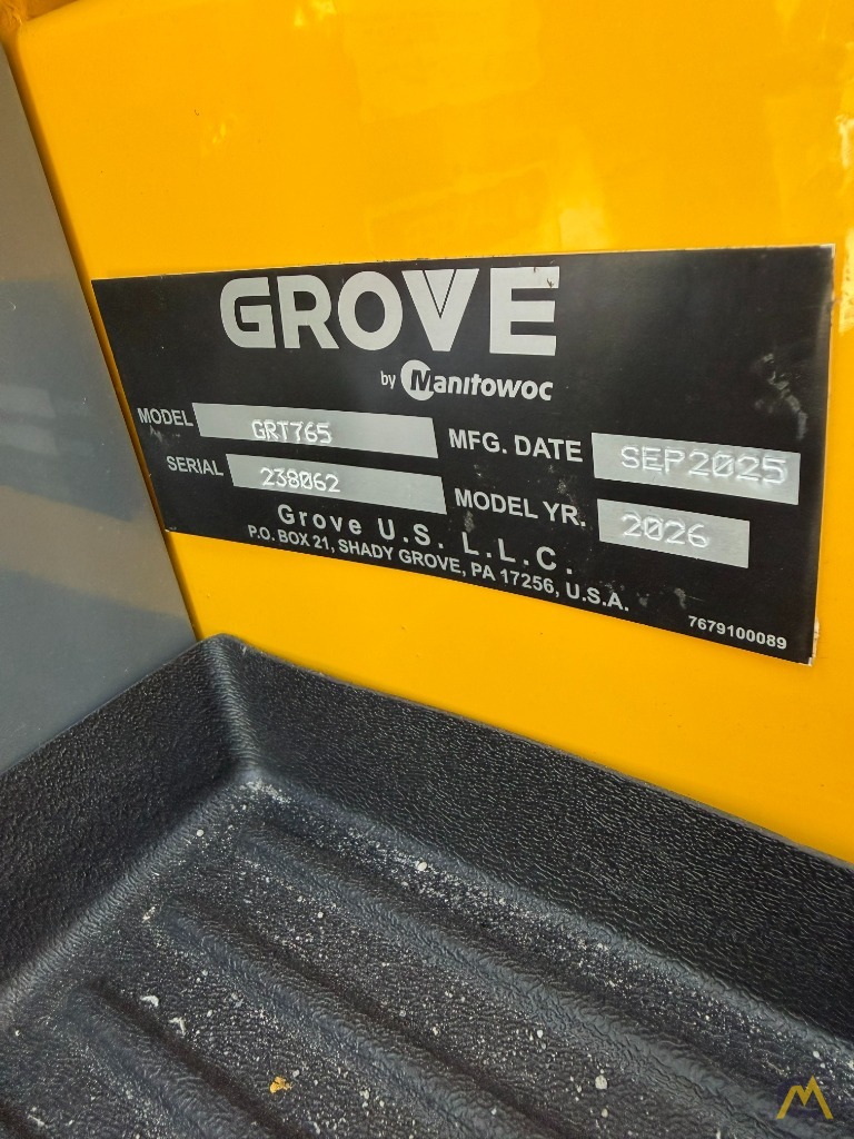 NEW 2026 Grove GRT765 65 Ton Rough Terrain Crane 5
