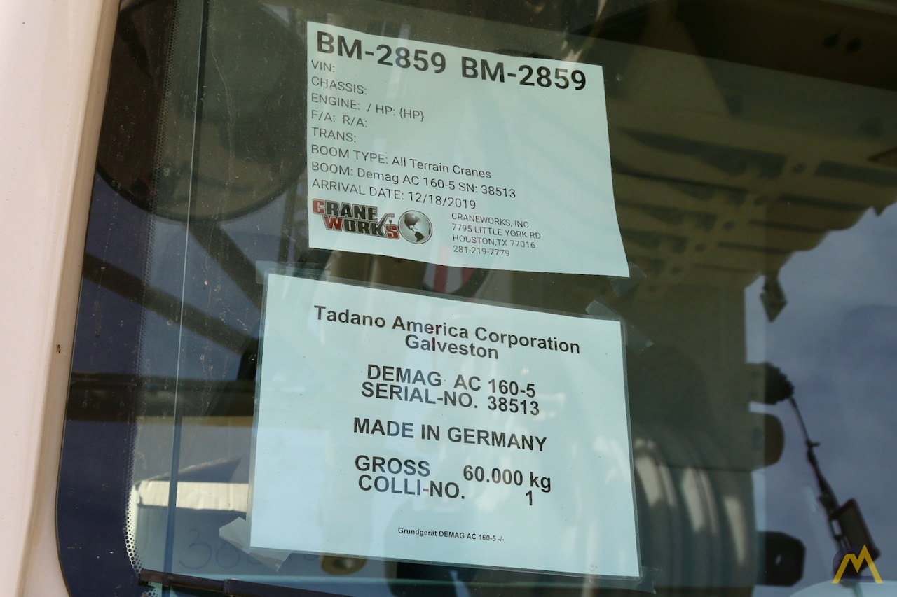 New Demag AC 160-5 180-Ton All Terrain Crane w/ Jib 21