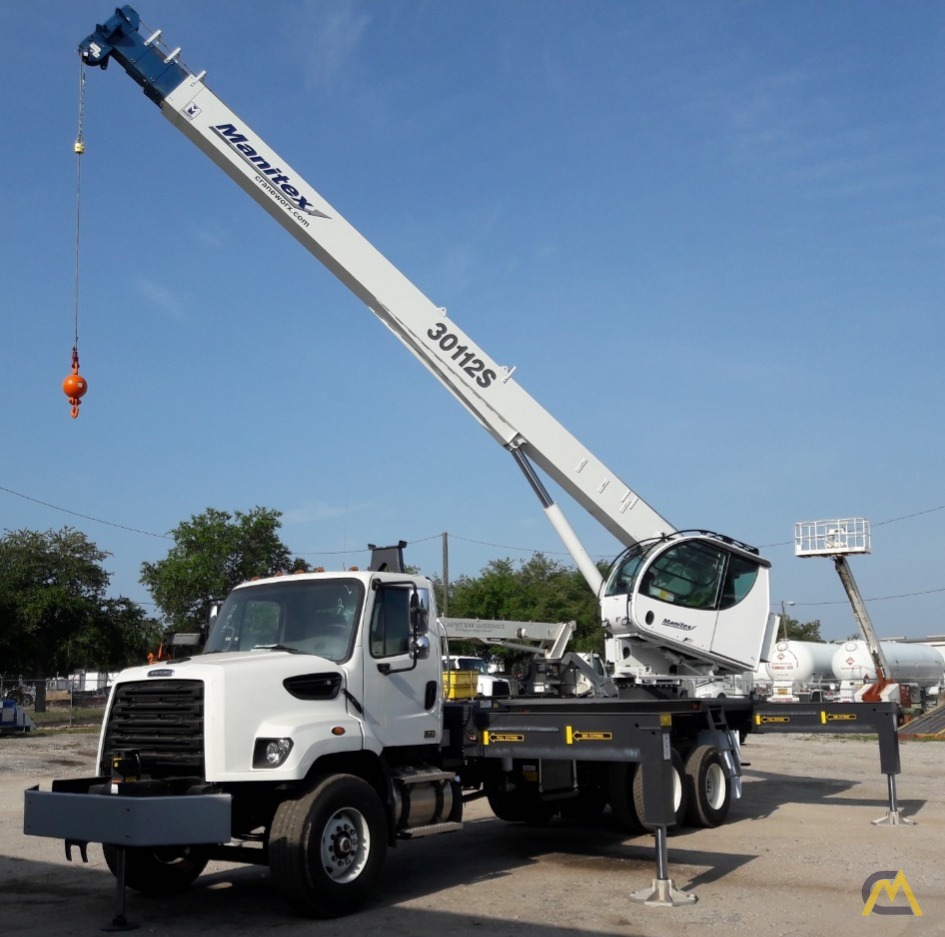 New Manitex 30112S 30-Ton Boom Truck Crane on a new Freightliner 108SD 1