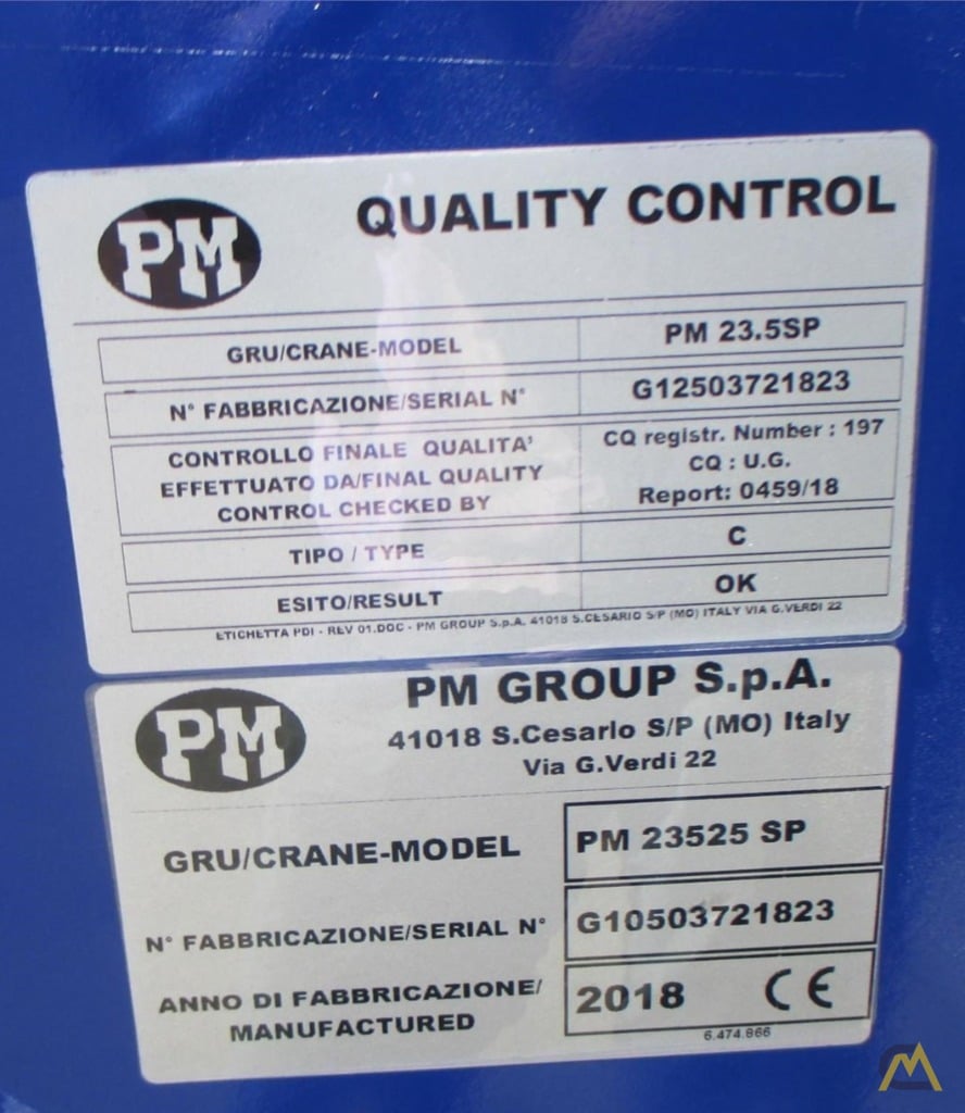 PM 23525 SP 23-ton Articulating Knuckle Boom Crane UNMOUNTED 4