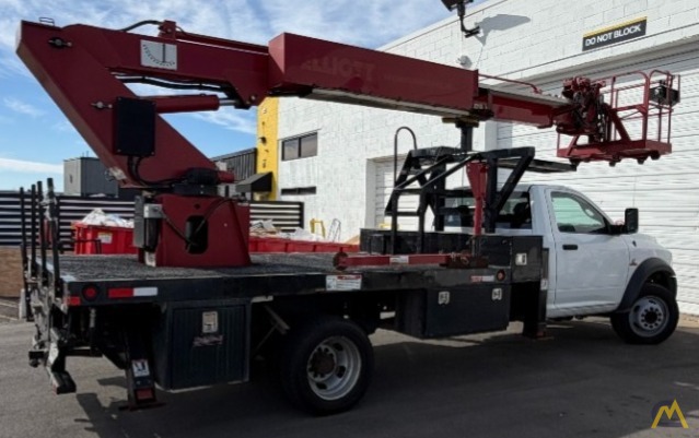 SOLD Low Hour Elliott M43R Telescopic Boom Aerial Bucket Truck on Super Duty RAM 5500  5