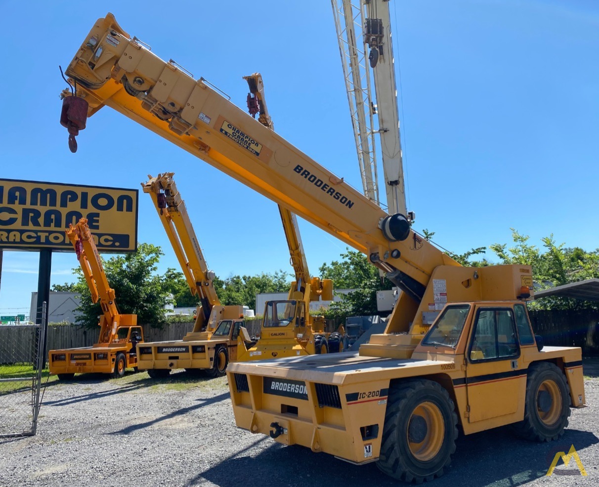 Refurbished Broderson IC-200-3F 15-ton Carry Deck Industrial Crane 1