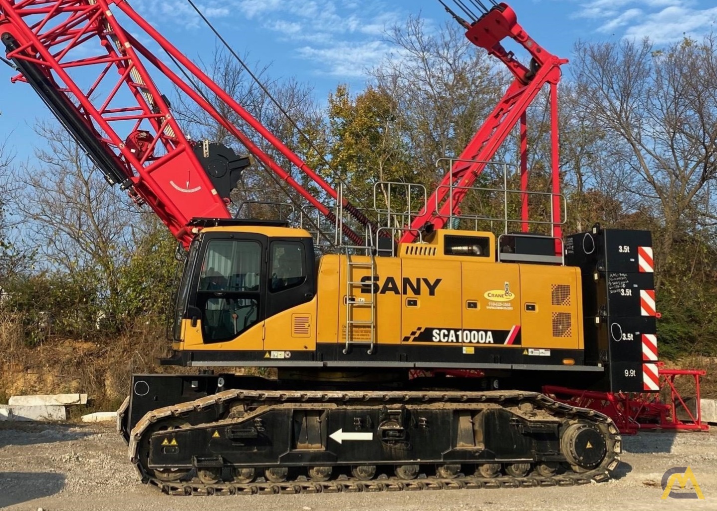 Sany SCA1000A Lattice Boom Crawler Crane 2