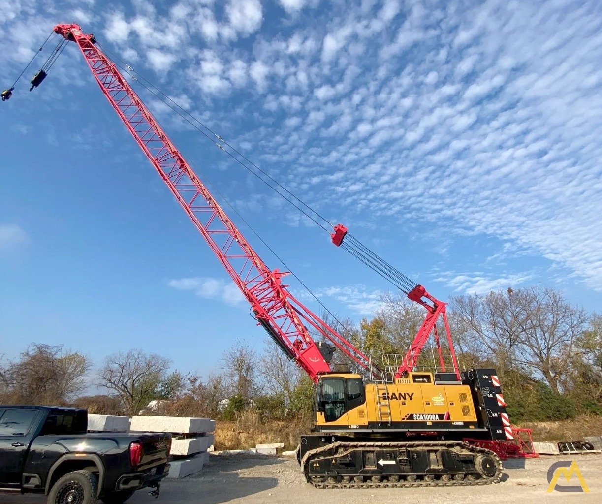 Sany SCA1000A Lattice Boom Crawler Crane 10