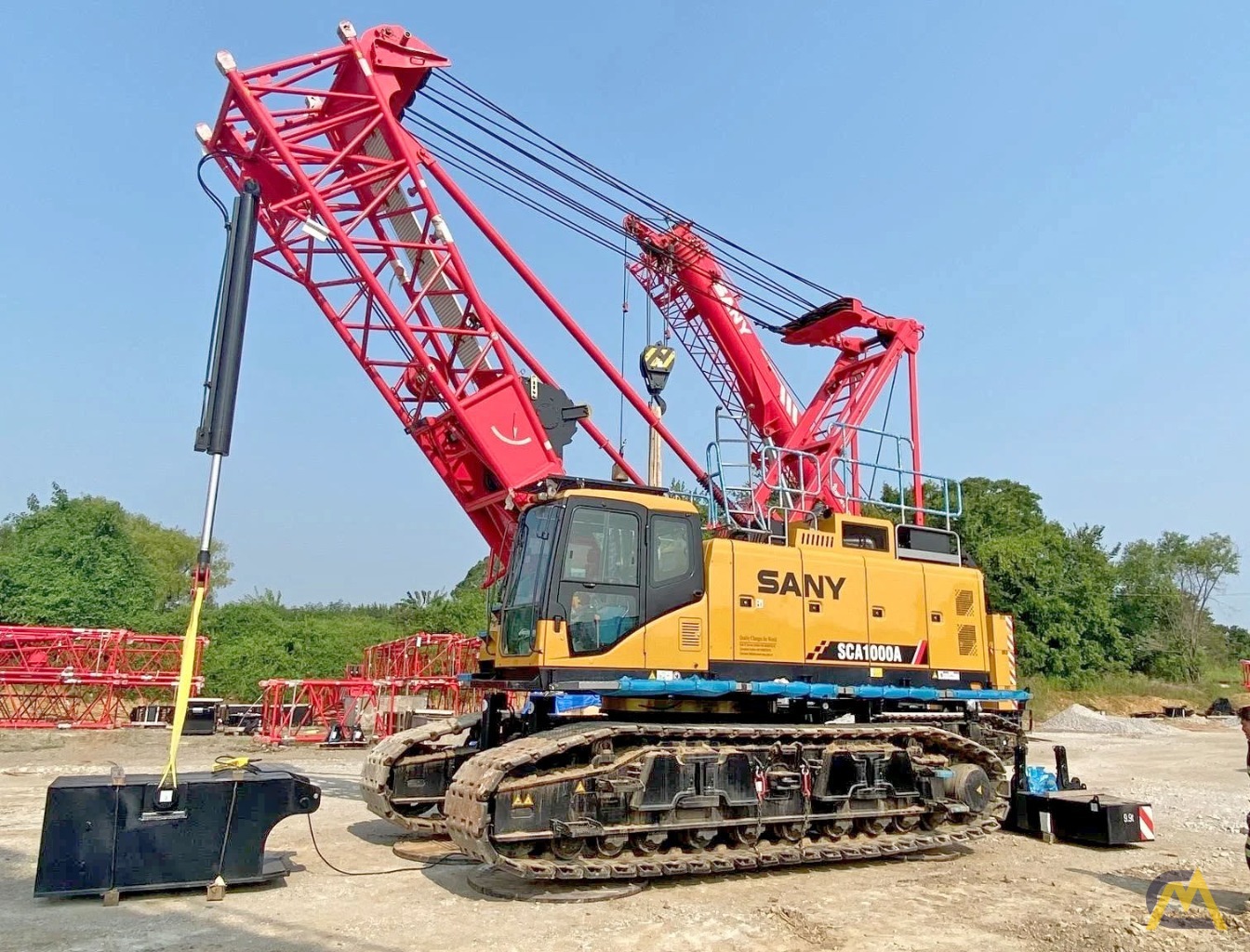 Sany SCA1000A Lattice Boom Crawler Crane 0