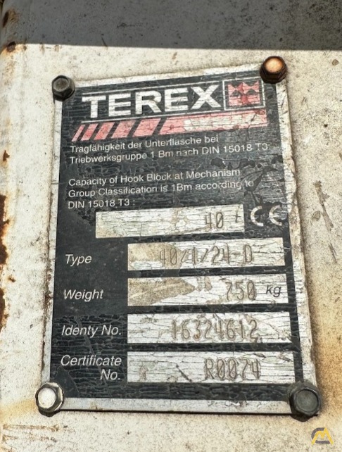 SINGLE SHEAVE HOOK BLOCK, 40 TON CAPACITY 5
