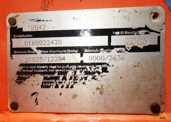 SkyTrak 8042 8,000 lb. Telehander 9
