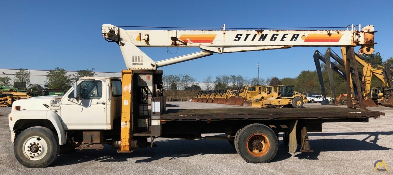 SOLD Ro Stinger TC 2857 14.4-ton Boom Truck Crane on Ford 1