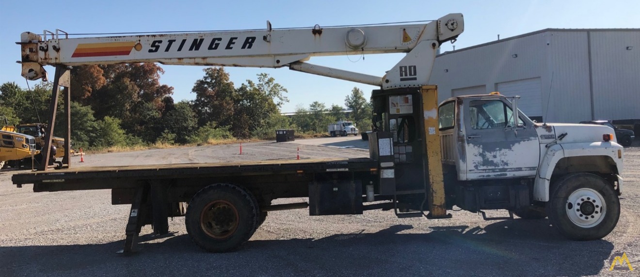 SOLD Ro Stinger TC 2857 14.4-ton Boom Truck Crane on Ford 4