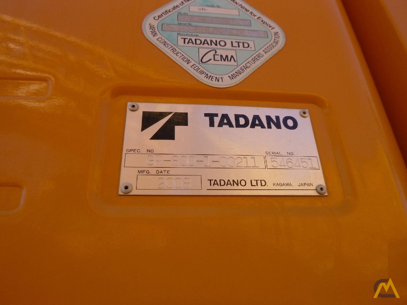 Tadano GR-800XL-1 80-Ton Rough Terrain Crane 8