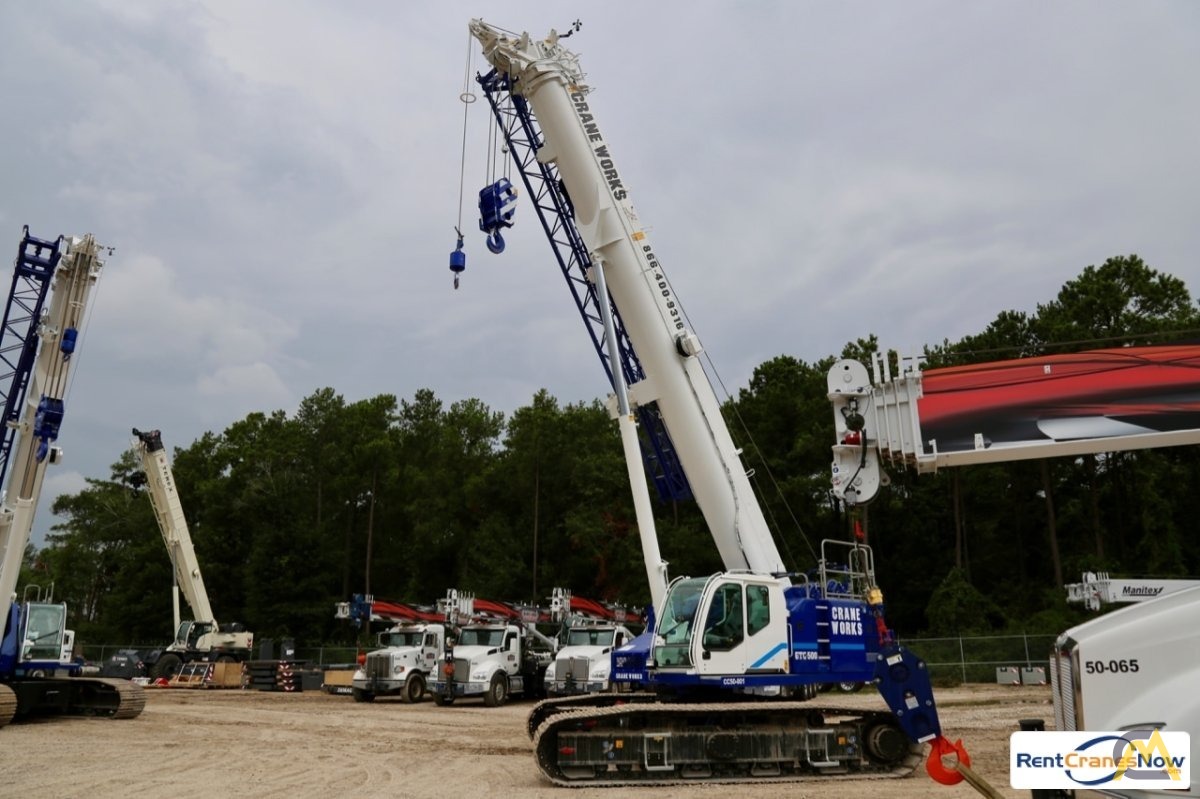 Tadano GTC-500 50-Ton Telescopic Boom Crawler Crane 0