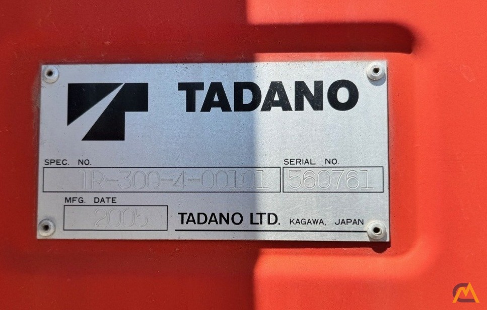 Tadano TR-300XL-4 Rough Terrain Crane 10